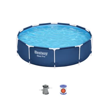 Купить Бассейн каркасный Steel Pro 305x76 см, 4678 л, Ф-насос, Bestway в интернет-магазине Akvilon.kz