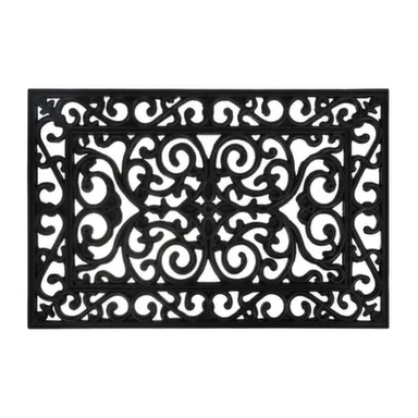 Купить Коврик грязесборный, ажурный 40x60 см, черный "VORTEX" в интернет-магазине Akvilon.kz