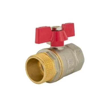 Купить Кран шаровой 1/2" ВР-НР рукоятка бабочка, Fado Modern в интернет-магазине Akvilon.kz