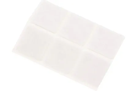 Купить Пункт фетровый самоклеящийся 30x30 мм, белый, 6 шт, Стройбат в интернет-магазине Akvilon.kz