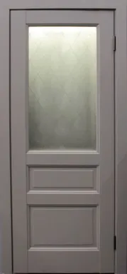 Купить Дверь межкомнатная ПиАно Остекленное Софт тач серый 900 Дубрава Сибирь в интернет-магазине Akvilon.kz