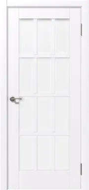 Купить Дверь межкомнатная Терция Остекленное Софт тач белый 800 Дубрава Сибирь в интернет-магазине Akvilon.kz