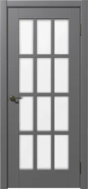 Купить Дверь межкомнатная Терция Остекленное Софт тач серый 800 Дубрава Сибирь в интернет-магазине Akvilon.kz
