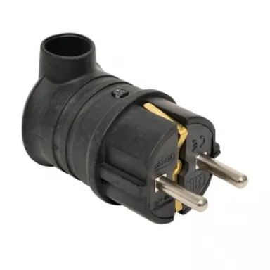 Купить Вилка угловая, однофазная, 2P+PE 16A IP44 EKF PRO в интернет-магазине Akvilon.kz