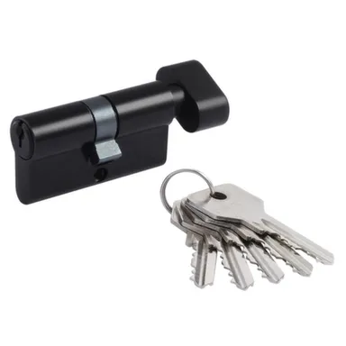 Купить Цилиндровый механизм симметричный ЛВ-60 30-30 мм черный, Нора-М в интернет-магазине Akvilon.kz