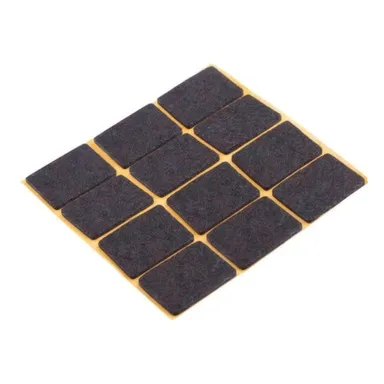 Купить Пункт фетровый самоклеящийся 20x30 мм, темный, 12 шт, Стройбат в интернет-магазине Akvilon.kz