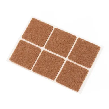 Купить Пункт фетровый самоклеящийся 35x35 мм, темный, 6 шт, Стройбат в интернет-магазине Akvilon.kz