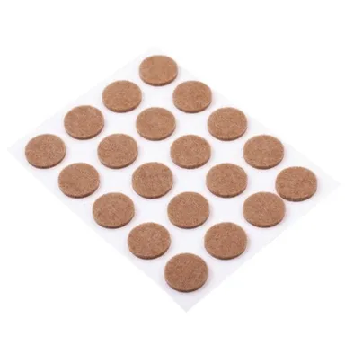 Купить Пункт фетровый самоклеящийся D18 мм, темный, 20 шт, Стройбат в интернет-магазине Akvilon.kz