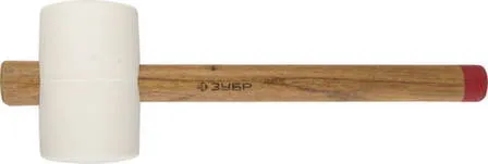 Купить Киянка резиновая, белая, с деревянной ручкой, 900 г, ЗУБР в интернет-магазине Akvilon.kz