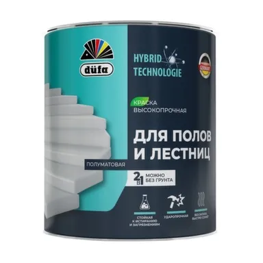 Купить Краска для полов и лестниц, база 3, 1,75 л, Dufa в интернет-магазине Akvilon.kz