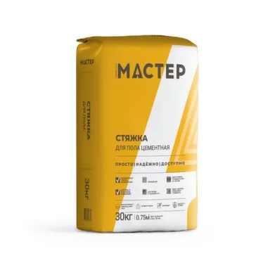 Купить Стяжка для пола цементная 30 кг, Сибирский мастер в интернет-магазине Akvilon.kz