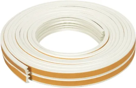 Купить Уплотнитель резиновый E-профиль белый 4x9 мм, 150м, 4walls в интернет-магазине Akvilon.kz