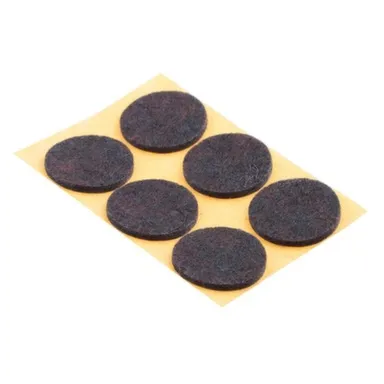Купить Пункт фетровый самоклеящийся D28 мм, темный, 6 шт, Стройбат в интернет-магазине Akvilon.kz