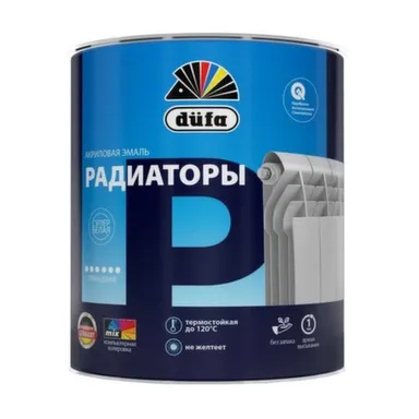 Купить Эмаль акриловая для радиаторов, база 1, 0,75 л, Dufa в интернет-магазине Akvilon.kz