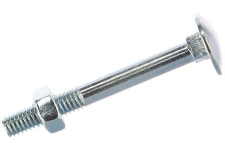 Купить Болт мебельный DIN 603 6x50 с гайкой (белый цинк 8 шт), Стройбат в интернет-магазине Akvilon.kz