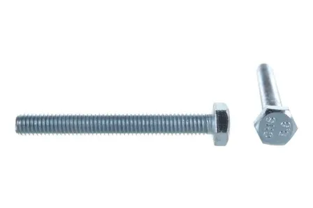 Купить Болт DIN 933 М 6x50 (белый цинк 4 шт), Стройбат в интернет-магазине Akvilon.kz