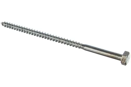 Купить Болт сантехнический DIN 571 10x200 (белый цинк 2 шт), Стройбат в интернет-магазине Akvilon.kz