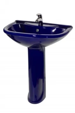 Купить Умывальник на пьедестале Престиж синий 65 см, Оскольская Керамика в интернет-магазине Akvilon.kz