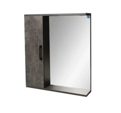 Купить Зеркало Neo, бетон, 60 см, Orbito в интернет-магазине Akvilon.kz