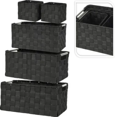 Купить Корзины декоративные: 15x13x12 см (2шт.)/ 29x17x13 см/ 31x19x14 см/ 33x21x16см, Koopman в интернет-магазине Akvilon.kz