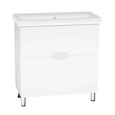 Купить Тумба напольная Лия 2 ящика с умывальником Moduo slim 80 см, Orbita в интернет-магазине Akvilon.kz