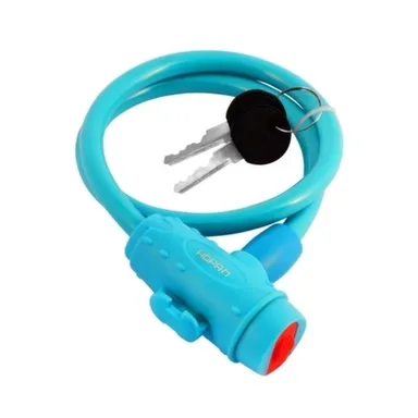 Купить Замок велосипедный 10x1000 мм, Нора-М Голубой в интернет-магазине Akvilon.kz