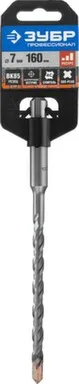Купить Бур SDS plus, по бетону, 2 резца, спираль 4С, самоцентрирующий наконечник, Ø7, 160/100 мм, ЗУБР в интернет-магазине Akvilon.kz