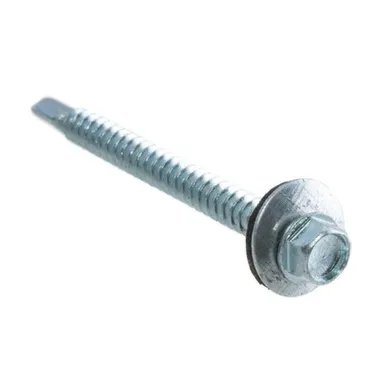 Купить Саморезы кровельные с буром, белый цинк, 6,3x51 мм, 150 шт, Стройбат в интернет-магазине Akvilon.kz