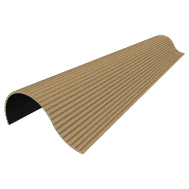 Купить Панель стеновая акустическая МДФ гибкая Белый дуб, черный войлок, ПВХ 2700x510x13 мм, Vilonty в интернет-магазине Akvilon.kz