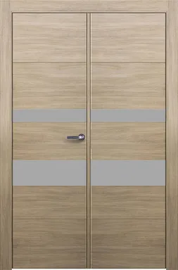 Купить Дверное полотно 703 ДО Дуб серо-зел. 2000x1200x40 мм СтеклоСильвер в интернет-магазине Akvilon.kz