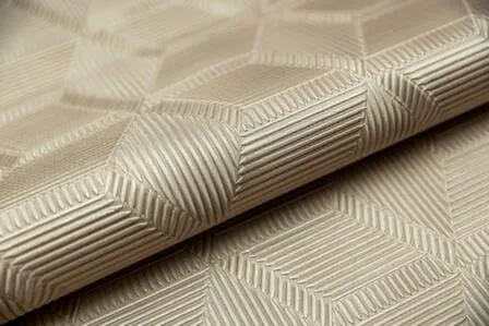 Купить Обои виниловые на флизелиновой основе Геометрия мотив бежевый золотой, Керама Марацци в интернет-магазине Akvilon.kz