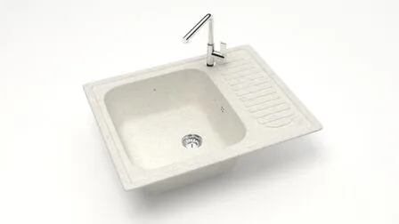 Купить Мойка матовая 15 беж без сифона и отверстия под смеситель, ZETT lab Хлопок в интернет-магазине Akvilon.kz