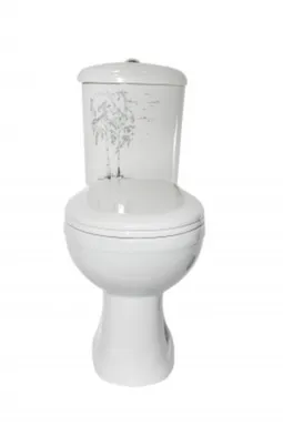 Купить Унитаз напольный ДОРА Декор Стандарт, Оскольская Керамика в интернет-магазине Akvilon.kz