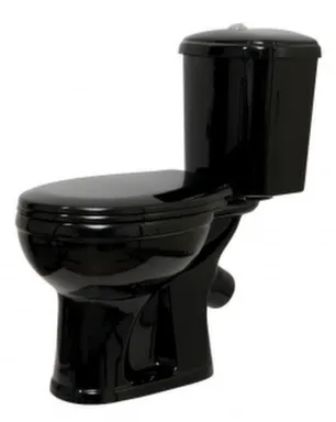 Купить Унитаз напольный ДОРА Стандарт черный, Оскольская Керамика в интернет-магазине Akvilon.kz