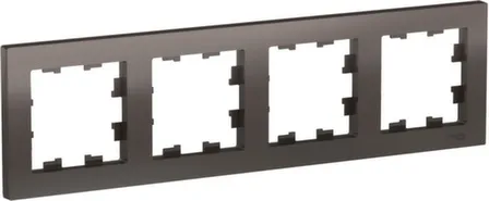 Купить Рамка 4-местная,серия AtlasDesign мокко в интернет-магазине Akvilon.kz