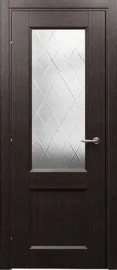 Купить Дверь межкомнатная 3324 остеклен. Краснодеревщик Черный дуб 600 в интернет-магазине Akvilon.kz