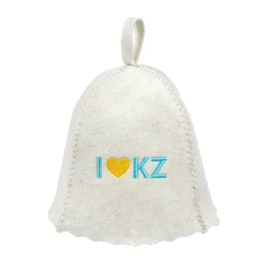 Купить Шапка для бани и сауны I love KZ, Банные штучки в интернет-магазине Akvilon.kz