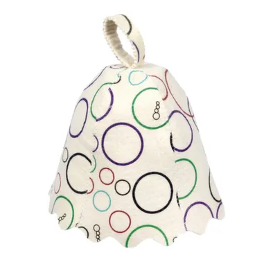 Купить Шапка для бани и сауны с орнаментом, Банные штучки в интернет-магазине Akvilon.kz