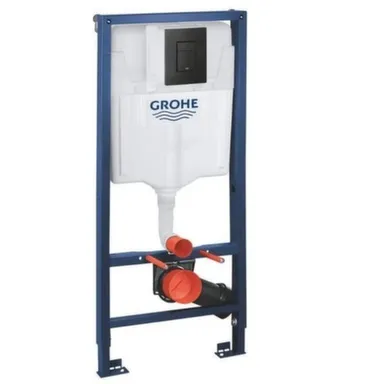 Купить Инсталляция для унитаза Rapid SL, черная кнопка, Grohe в интернет-магазине Akvilon.kz