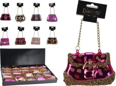 Купить Декорация подвесная Сумочка, 7,5x5,5 см, в ассортименте, Koopman в интернет-магазине Akvilon.kz