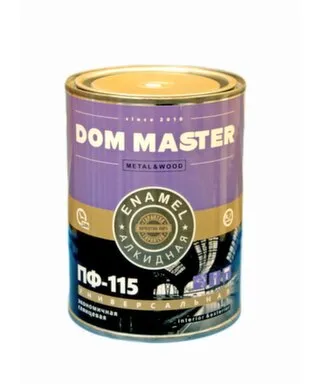 Купить Эмаль ПФ-115 зелёная 0,8 кг ДомМастер в интернет-магазине Akvilon.kz