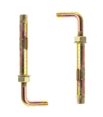 Купить Анкерный болт с Г-образным крюком, цинк, 10x100 мм, 2 шт, Стройбат в интернет-магазине Akvilon.kz