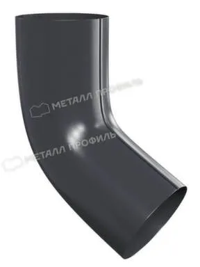 Купить Колено сливное D90x60 градусов GS lite Серый графит в интернет-магазине Akvilon.kz