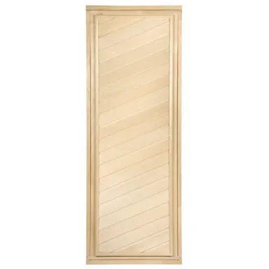 Купить Дверь глухая с коробом для бани и сауны 1900x700 мм, липа в интернет-магазине Akvilon.kz