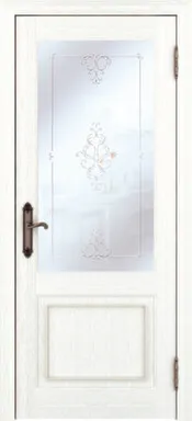 Купить Дверь межкомнатная Палермо 40010 Остекленное Дуб жемчужный 700 UBERTURE в интернет-магазине Akvilon.kz