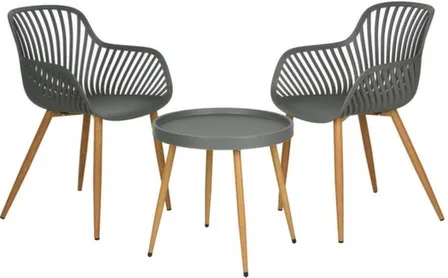 Купить Набор садовой мебели: стол, 49,5x47,5 см, 2 кресла, 56x55x84 см, Koopman в интернет-магазине Akvilon.kz