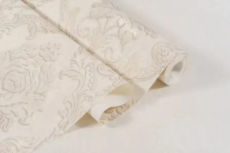 Купить Обои виниловые на флизелиновой основе Жанет, мотив, бежевый, 1,06x10 м, Domingo в интернет-магазине Akvilon.kz