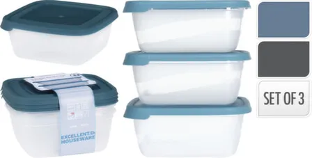 Купить Контейнер для хранения продуктов 900мл, набор 3шт, Koopman в интернет-магазине Akvilon.kz
