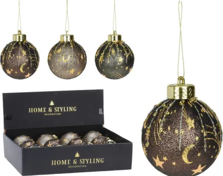 Купить Ёлочное украшение Шар диам. 8см, в асс, Koopman в интернет-магазине Akvilon.kz