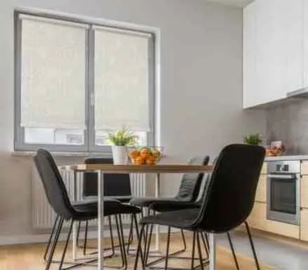 Купить Штора рулонная МЕТАЛЛИК ПРИНТ 85(81)/170 кремовый, Delfa в интернет-магазине Akvilon.kz